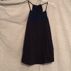 dark blue tank top (spaghetti straps)